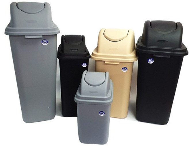 스윙휴지통 1개 우산꽂이겸용휴지통.사각휴지통