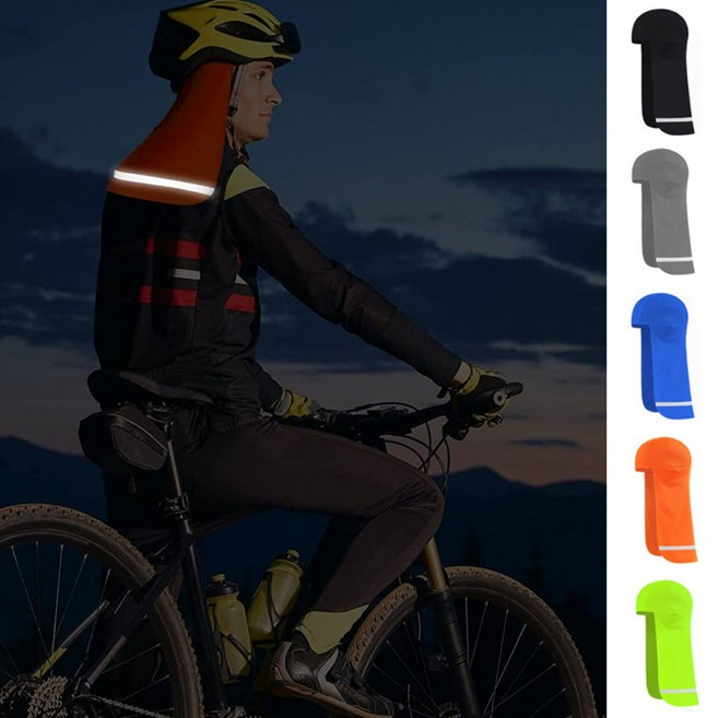 [라온다온] 야간 라이딩 바이크 반사판 시원한 쿨링 두건, 상세페이지참조, 1개