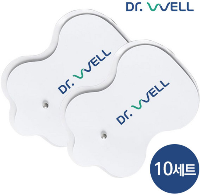 닥터웰 EMS 저주파 마사지기 전용 리필 젤 패드 20매 (10세트), 저주파 리필패드(1set)