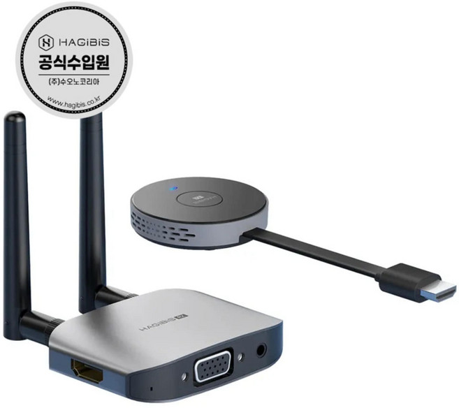 하기비스 무선 HDMI 송수신기 동글 확장 디스플레이 TV 프로젝터 PC G6W Kits, 1개