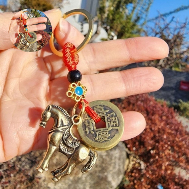 청동 띠별열쇠고리 12지신 키홀더 액막이소품 풍수, 호랑이