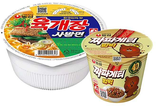 농심 육개장 사발면(86g12개입)+짜파게티범벅(70g15개입), 단품