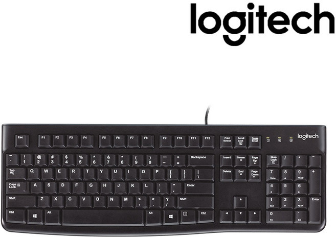 P 로지텍코리아 K120 New 유선키보드 (정품), 블랙, 제조사축