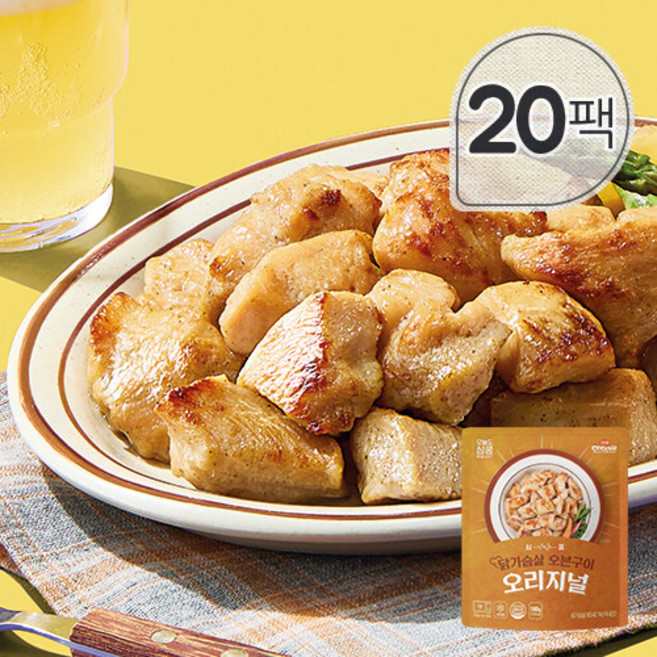 [꼬꼬빌] 심쿵 닭가슴살 오븐구이 오리지널 100g x 20팩, 20개