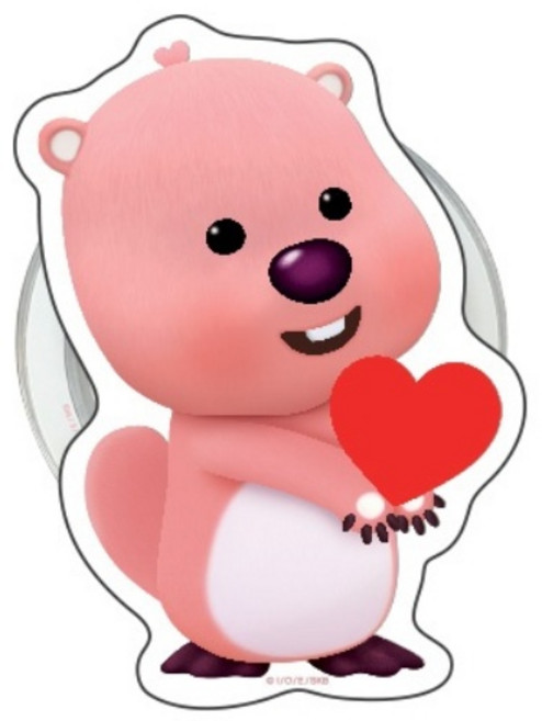 잔망루피 맥세이프 에폭시 화이트 전신 스마트톡 마그네틱링 포함, 하트뿅루피, 1개