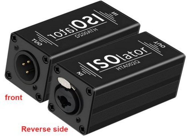 1 PCS 아이솔레이터 6.35 XLR 오디오 노이즈 필터 PC 용 노이즈 억제 장치 아이솔레이터 내구성 여성-남성 공통 접지 제거, 1)6.35 Audio, 1개