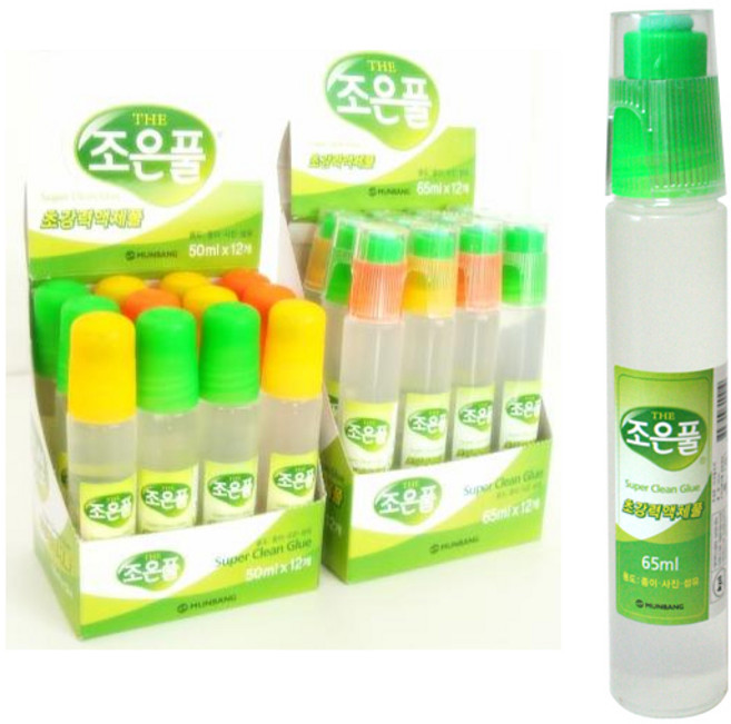 물풀 조은풀 1갑 12개입 한지마감풀 한지풀 수성풀 만들기재료, 65ml