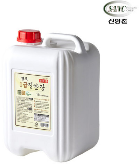 [신앙촌] 양조 1급진간장 13L, 1개
