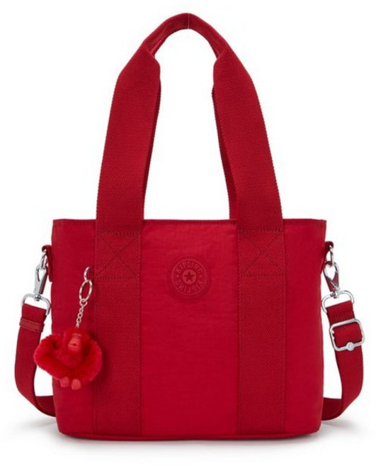 [매장정품] 키플링 KIPLING 토트백 민타 M 업 Ruby Red KQABT07RBRD