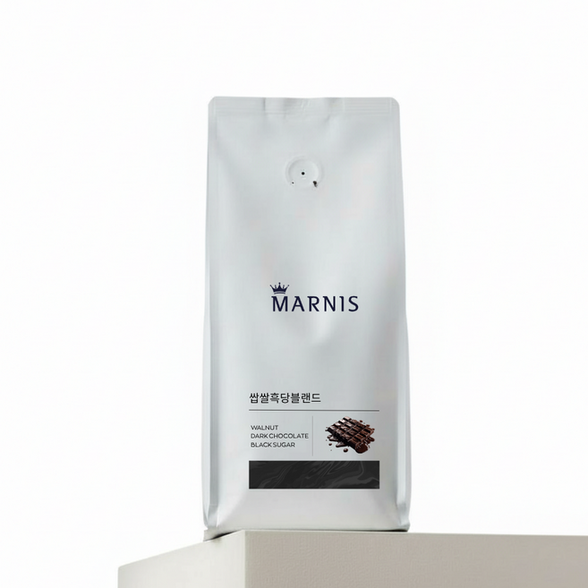 [마르니스] 달콤하고 카라멜같은 쌉쌀흑당블랜드 커피 원두, 1kg, 1개, 홀빈(분쇄안함)