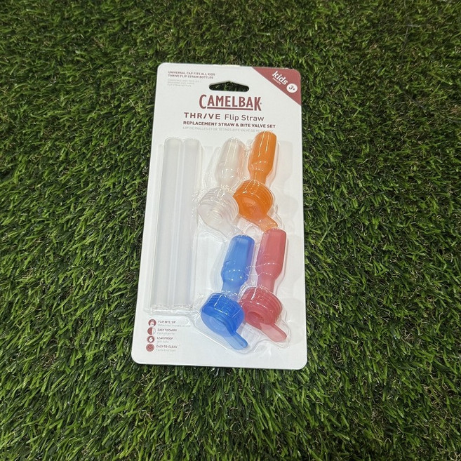 CamelBak Flip Straw 兒童吸管運動水瓶 400ml, 咬嘴4入+吸管2入(只適用25年新款), 1個