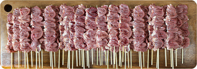 고우하 국내산 염통꼬치 대용량 세트, 1개, 1kg