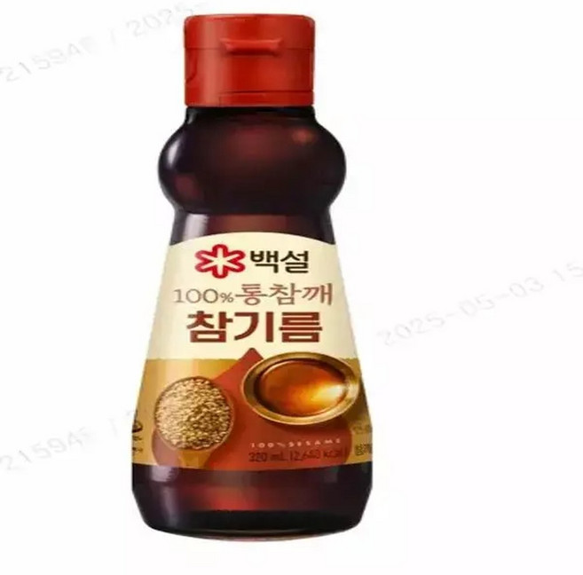 백설 100 통참깨 참기름 320ml, 1개