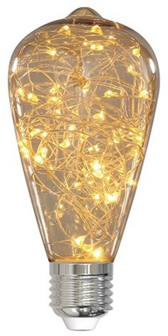 더쎈 LED 에디슨 전구 ST64 은하수 3W, 전구색, 1개