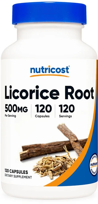 뉴트리코스트 리코라이스 뿌리 (감초) 500mg 120캡슐 1병, 1개, 120정 - 쿠팡