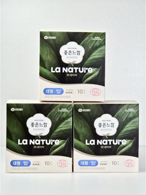 좋은느낌 유기농 라네이처 울트라 대형 10P X 3팩, 10개입, 3개