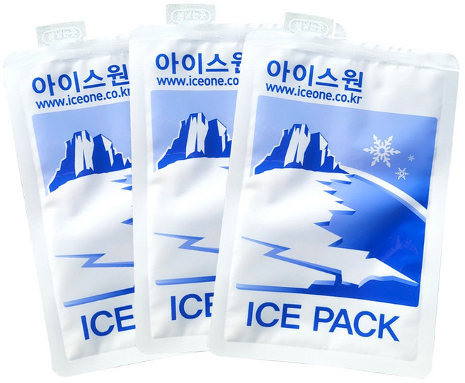 아이스원 16x24cm 500개 젤아이스팩 얼음팩 아이스팩반제품 택배용 소형 쿨팩 보냉 테이크아웃 배달, 1세트