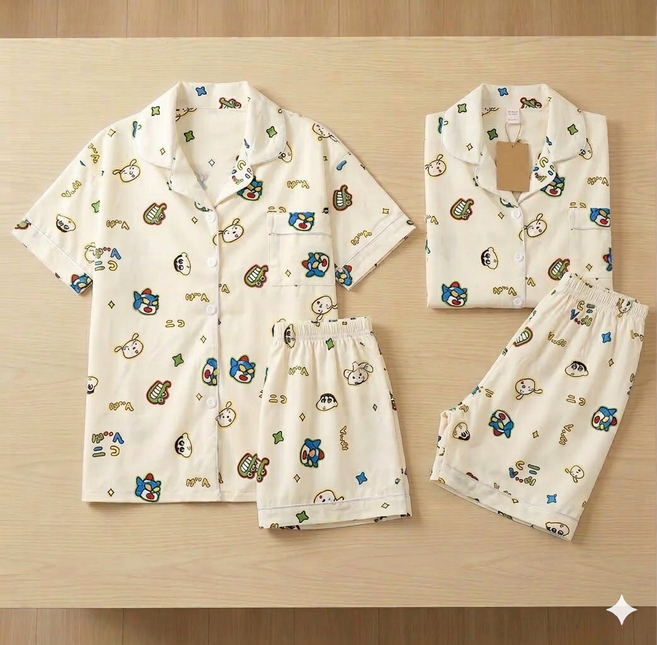 [라쿠몰] [BEST] 못말리는 신짱 여름 면 잠옷 9종 모음