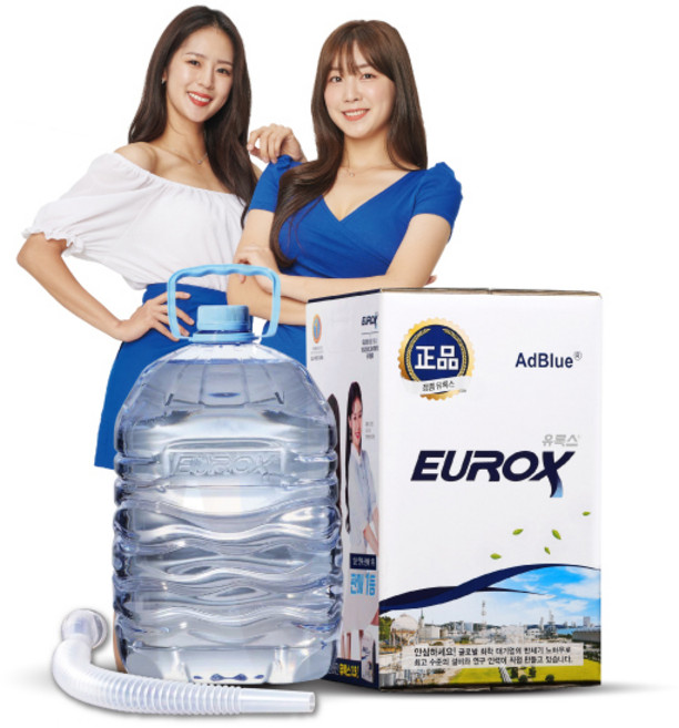 롯데정밀화학 유록스 요소수 10리터 정품 AdBlue 인증 자바라 포함, 1개, 10L