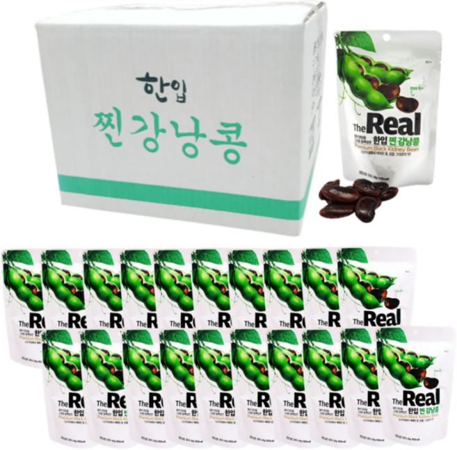 더리얼 한입찐 강낭콩 식사대용_아이들 영양간식, 80g, 20개