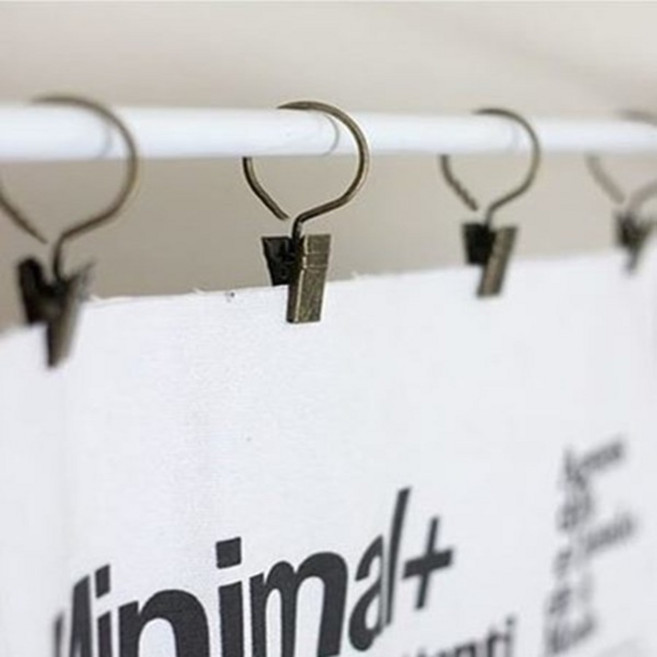 (30개) 버니쉬 커튼링집게 (지름 2cm) 빈티골드, 30개