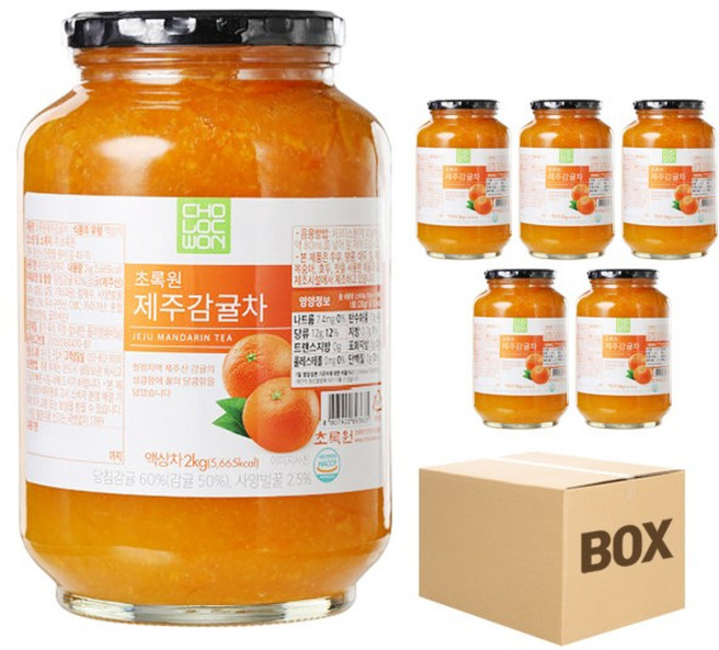 초록원 제주감귤차, 2kg, 1개입, 6개