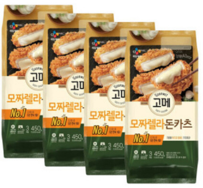 CJ고메 모짜렐라돈카츠450g x 4개, 1g, 1개