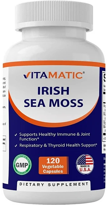 비타매틱 아일랜드 씨모스 바다이끼 베지캡슐 120정 CHECKYOU, 1개 - 쿠팡