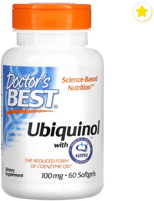 Doctor's Best Ubiquinol with Kaneka QH 100mg 60정, 1개 - 쿠팡