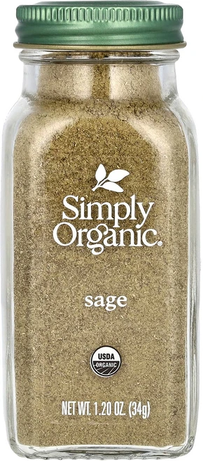 Simply Organic 세이지 34g(1.2oz), Simply Organic 세이지 34g12oz, 34g, 1개 - 쿠팡