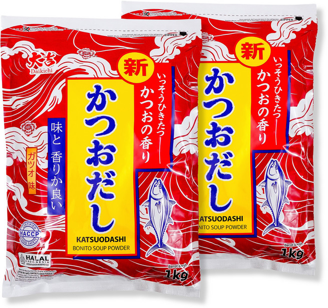 다이키치 가쓰오다시 혼시 과립형 업소용 조미료, 2개, 1kg