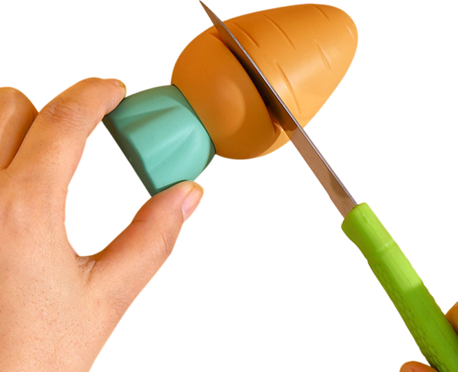 유니모아 귀여운 가위 날갈이 가정용 미니 칼갈이, 1개, 당근