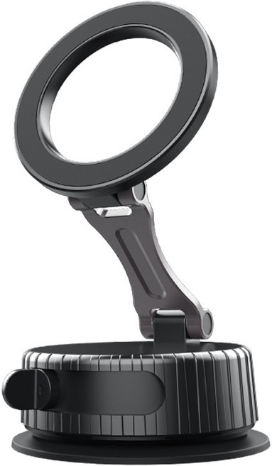 호밍사이 마그세이프 진공 흡착 마그네틱 흡착 차량용 핸드폰 브래킷 흡판 차내 내비게이션 핸드폰 브래킷, 1개, 블랙