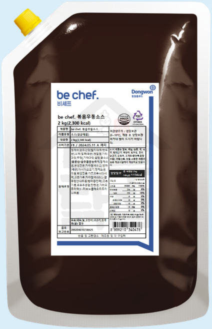 동원 홈푸드 비셰프 볶음우동소스 2kg 야끼우동, 1개