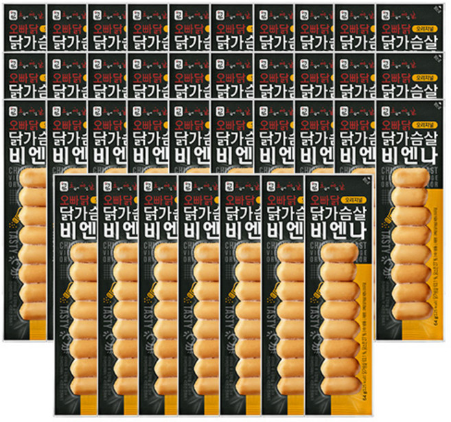 오빠닭 닭가슴살 비엔나 소시지 오리지널, 37개, 64g