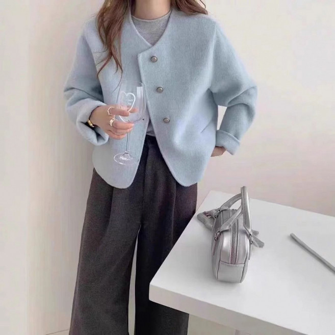 COSYEVNO 여성 코트 겨울 심플 데일리 보온 프리미엄 코트 BCXnswt-10