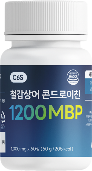 철갑상어 콘드로이친 1200 MBP 식약청인증 HACCP, 1개, 60정