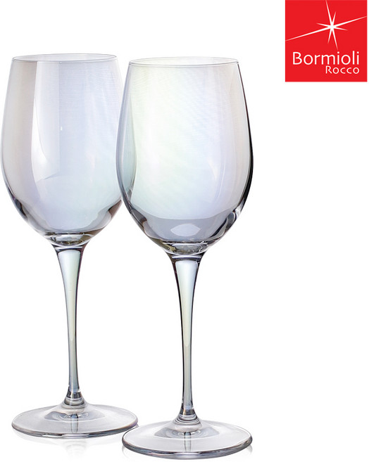 엣지바이브 프리미엄 보르미올리 오로라 레드 화이트 와인잔 2P세트(소비뇽블랑), 1세트, 380ml
