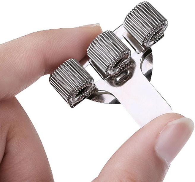 공책 노트 표지 필기구 펜 보관 거치 홀더 클립 3홀, 1개