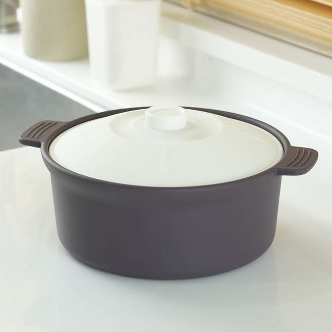 소노리떼 국산 실리콘 계란찜기 원형 특대형 대용량 1500ml, 1개, 퍼플그레이 화이트