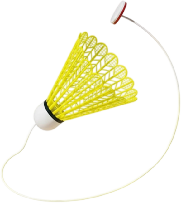 소리제 혼자하는 배드민턴 리턴볼 리턴콕, 1세트, 3개입, 옐로우