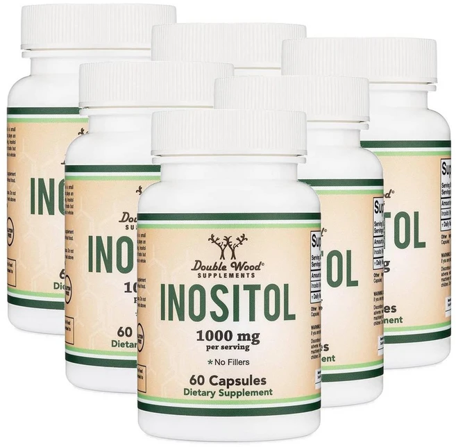 더블우드 이노시톨 1000mg 캡슐 Double Wood Inositol, 6개, 60정 - 쿠팡