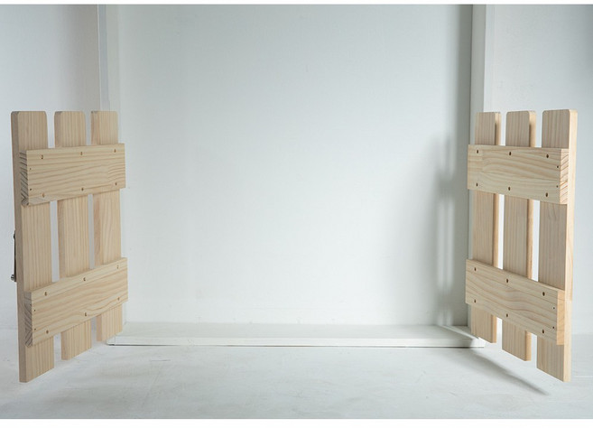 [우쏘] 소형:높이 50cm / 원목 펫테리어 어린이집 유치원 안전문 (강아지 고양이 아기 어린이), 양문형, 가로 (~73.5 CM), 없음, 1개