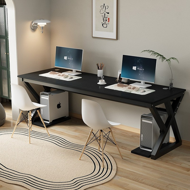 2인용 게이밍 테이블 책상 커플 컴퓨터 PC방 2000, E