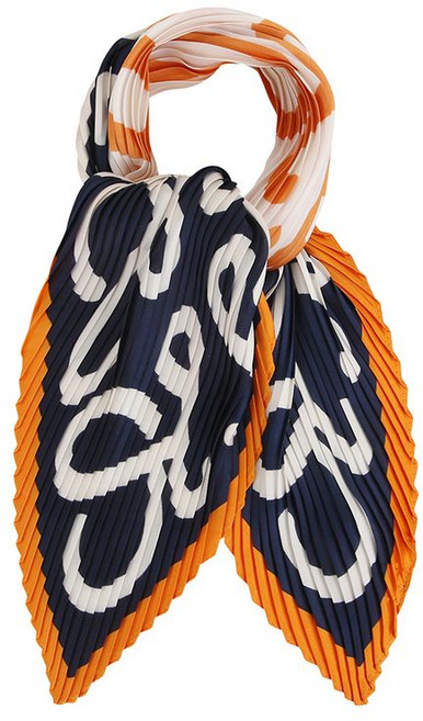 신원아울렛 로고플레이 플리츠 스카프 BIAFB2004 B