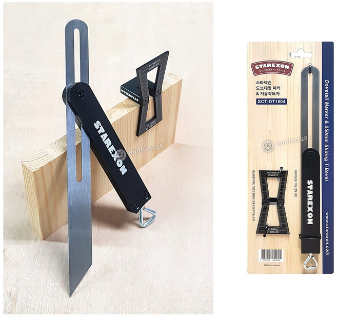 스타렉슨 도브테일마커+자유각도자 SCT-DT1804 (마커+각도자), 1개