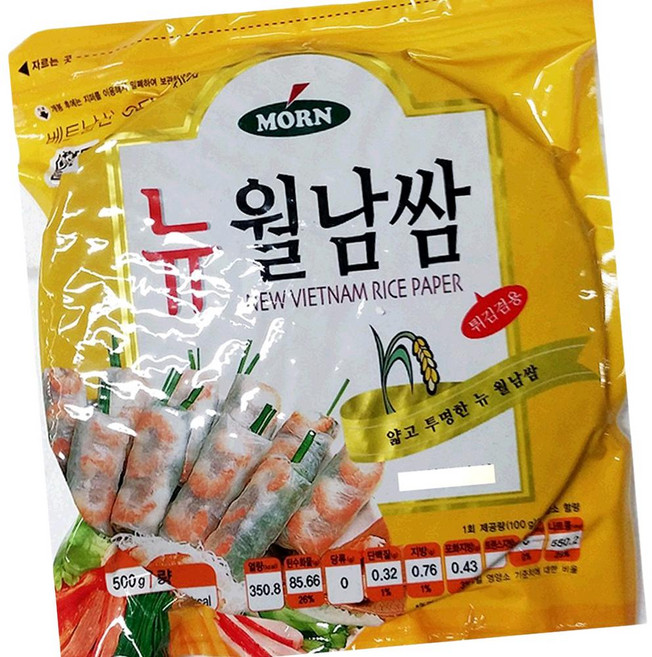 원형 월남쌈 몬 22Cmx500g x4, 500g, 1개