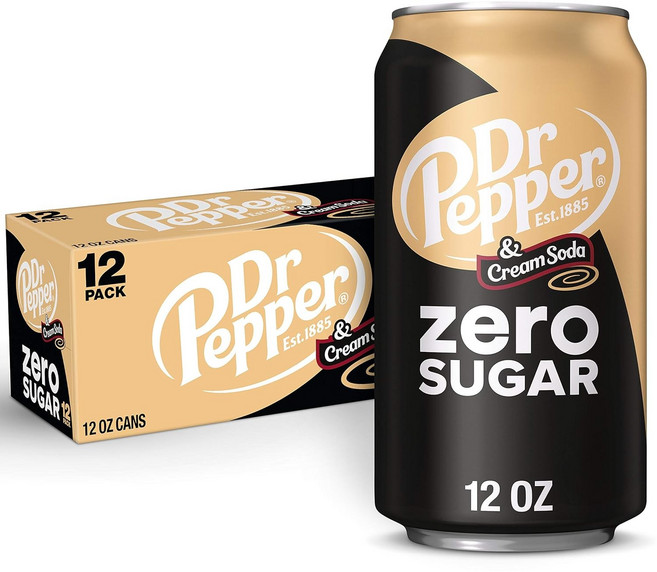 닥터페퍼 크림소다 제로슈가 콜라 355ml(18캔), 24개, 355ml