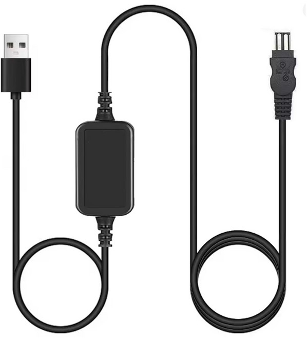 체리스팟 AC-L100 소니 캠코더 USB 외부전원 케이블 AC-L15 AC-L10 호환 DC 전원 공급 장치, 1개