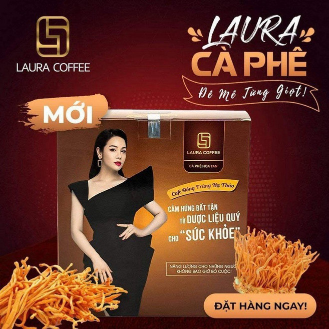 LAURA COFFEE 越南靈芝冬蟲夏草即溶咖啡, 1個, TRÙNG冬蟲夏草即溶咖啡10人*18g, 10